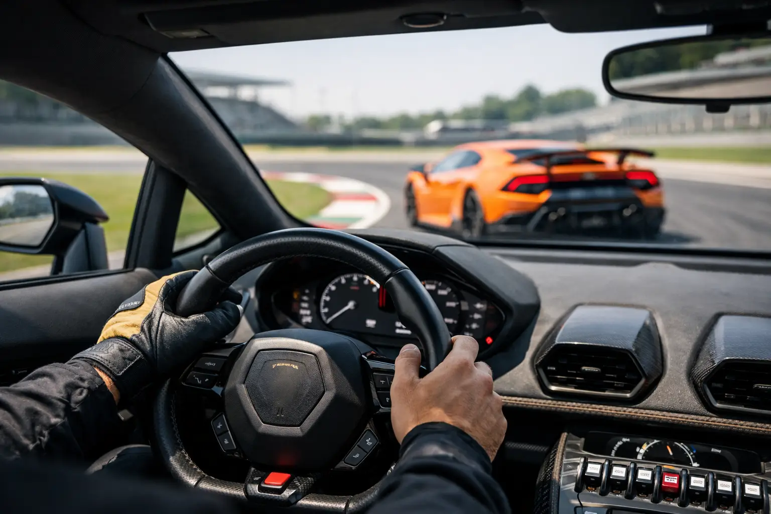 Guidare Lamborghini in pista con controllo